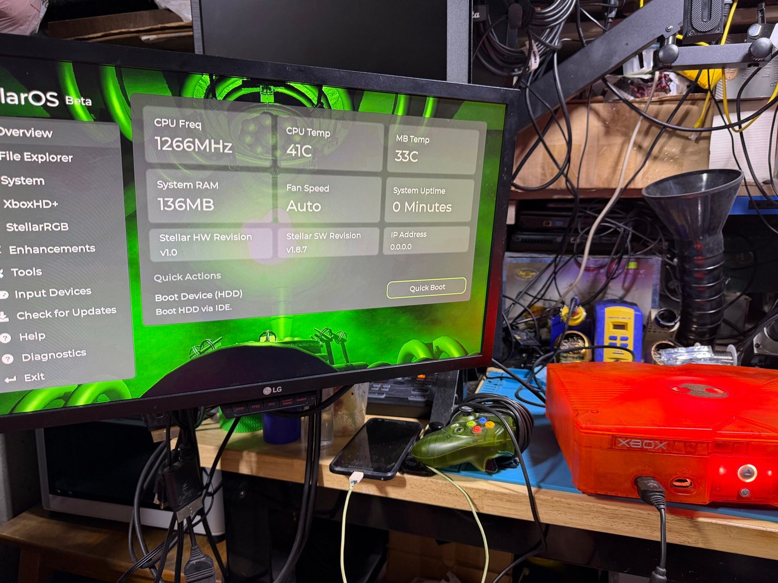 Custom Orange Original Xbox Console - 1.4GHz CPU, HDMI, SSD - Image 3